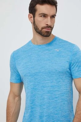 Mizuno t-shirt do biegania Impulse Core kolor niebieski J2GAA519