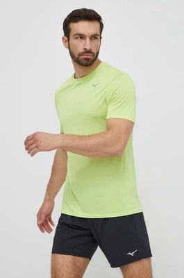 Mizuno t-shirt do biegania Impulse Core kolor zielony J2GAA519