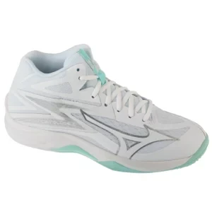 Mizuno Thunder Blade Z Mid V1GC237540, Damskie, Białe, buty do siatkówki, syntetyk, rozmiar: 37