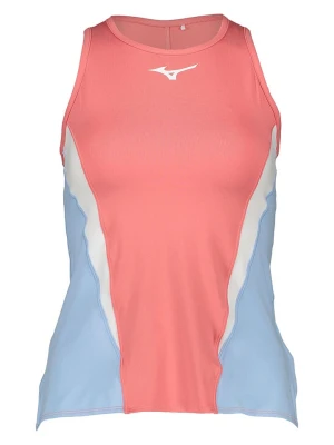 Mizuno Top funkcyjny w kolorze błękitno-różowo-białym rozmiar: M