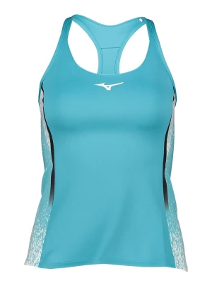 Mizuno Top sportowy "Printed" w kolorze błękitnym rozmiar: M