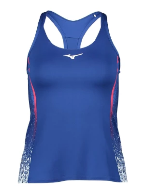 Mizuno Top sportowy "Printed" w kolorze niebieskim rozmiar: M