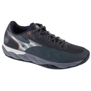Mizuno Wave Enforce Court CC Tennis 61GC243505, Męskie, Szare, buty do tenisa, skóra syntetyczna, rozmiar: 41
