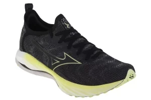 Mizuno Wave Neo Wind J1GC227852, Męskie, Czarne, buty do biegania, tkanina, rozmiar: 41