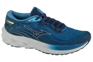 Mizuno Wave Skyrise 5 J1GC240951, Męskie, Niebieskie, buty do biegania, tkanina, rozmiar: 44