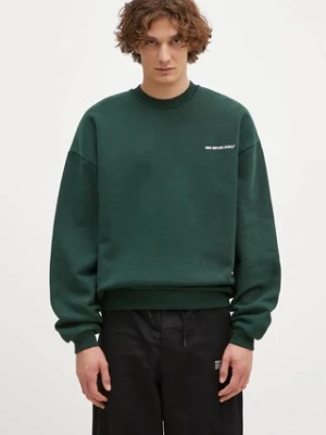 MKI MIYUKI ZOKU bluza Uniform Crewneck Sweat męska kolor zielony z nadrukiem UNIFORM.CREWNECK.SWEAT