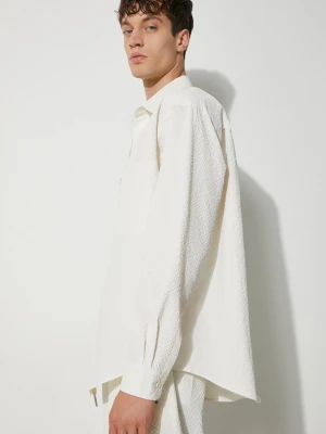 MKI MIYUKI ZOKU koszula Seersucker Dress Shirt beżowy
