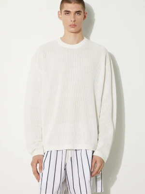 MKI MIYUKI ZOKU longsleeve bawełniany Loose Gauge Long Sleeve biały