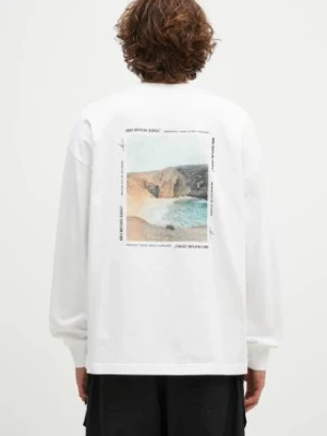 MKI MIYUKI ZOKU longsleeve bawełniany Resort Long Sleeve Tee kolor biały z nadrukiem RESORT.LONG.SLEEVE.TEE