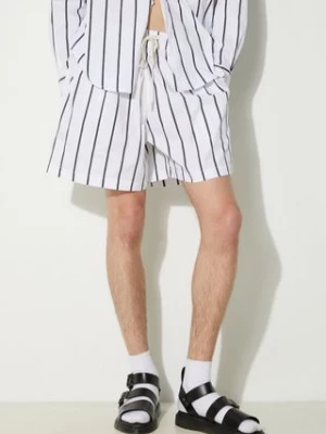 MKI MIYUKI ZOKU szorty bawełniane Striped Shorts kolor czarny STRIPED.SHORTS