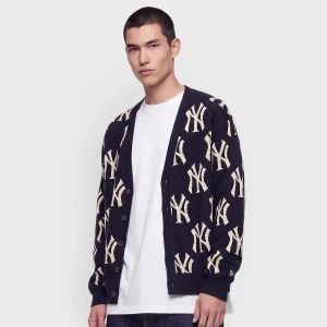 MLB Logo All Over Print Cardigan New Era niebieski