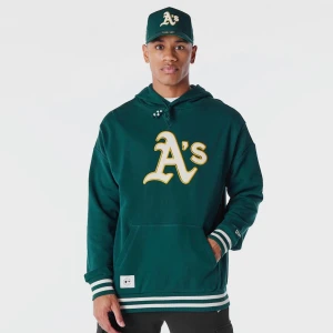 MLB RIB INFILL OS HOODIE oakland athletics dkgltc, markiNew Era, Bluzy, w kolorze zielony, rozmiar: