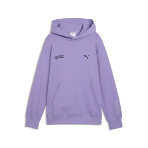 Młodzieżowa bluza z kapturem PUMA x POKÉMON o luźnym kroju z grafiką, Akcesoria, Fioletowy,
