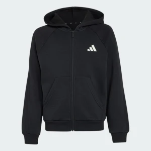 Młodzieżowa bluza z kapturem z suwakiem na całej długości Seasonals Collegiate Typography Adidas