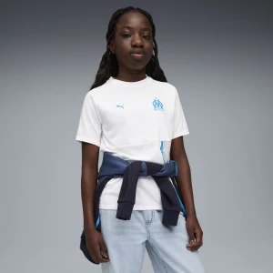 Młodzieżowa koszulka Olympique Marsylia PUMATECH z kieszenią, Odzież, Biały,