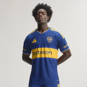 Młodzieżowa koszulka podstawowa Boca Juniors 26 / 27 Authentic Adidas niebieski