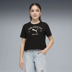 Młodzieżowa koszulka PUMA Class z grafiką, Odzież, Czarny,