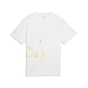 Młodzieżowa koszulka PUMA x POKÉMON o luźnym kroju z grafiką, Akcesoria, Biały,