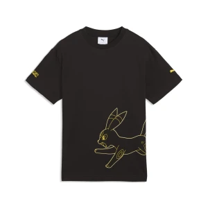 Młodzieżowa koszulka PUMA x POKÉMON o luźnym kroju z grafiką, Akcesoria, Czarny,