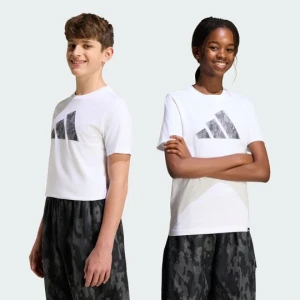 MŁODZIEŻOWA KOSZULKA Z GRAFIKĄ CAMO Adidas biały