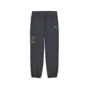 Młodzieżowe bojówki PUMA x POKÉMON o luźnym kroju, Akcesoria, Szary,