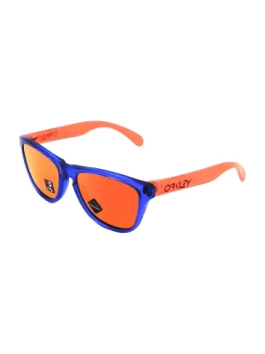 Młodzieżowe Okulary Przeciwsłoneczne Frogskins Pomarańczowe Prostokątne Oakley