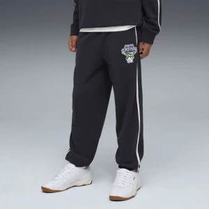 Młodzieżowe spodnie dresowe T7 Super PUMA o luźnym kroju, Akcesoria, Niebieski,