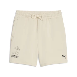 Młodzieżowe szorty PUMA x POKÉMON o luźnym kroju, Akcesoria, Biały,