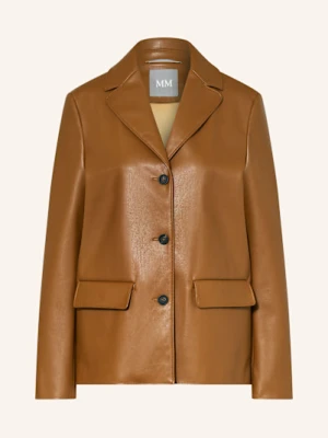 Mm Blezer Albatro Z Imitacji Skóry braun