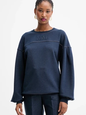 MM bluza MOGOL damska kolor granatowy z nadrukiem 2526926017600