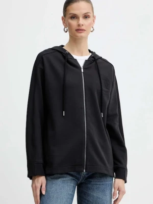 MM bluza ONORE damska kolor czarny z kapturem gładka 2526926018600