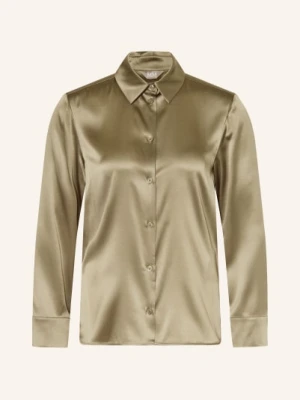 Mm Bluzka Koszulowa Mmlquarto Z Jedwabiu gruen