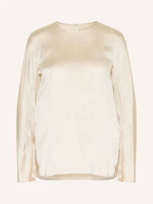 Mm By Max Mara Bluzka Koszulowa Smalto Z Jedwabiem beige