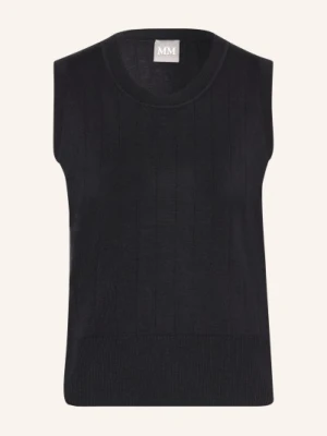 Mm By Max Mara Dzianinowy Top Riva Z Jedwabiu blau