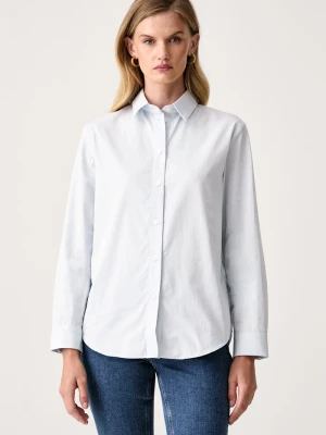 MM by Max Mara koszula damska bawełniana MMLDANZA niebieski