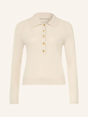 Mm By Max Mara Koszulka Polo Z Dzianiny Cellula Z Kaszmirem beige