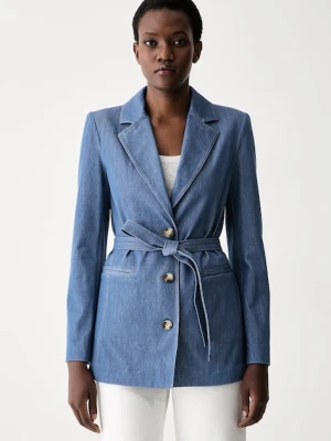 MM by Max Mara marynarka damska jeansowa MMLODISSEA
