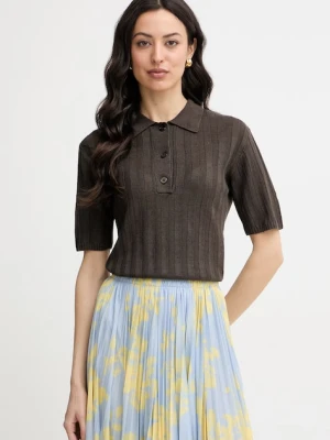 MM by Max Mara polo swetrowe damskie lniane RIVETTO
