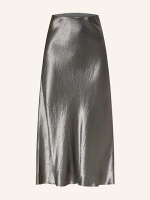 Mm By Max Mara Satynowa Spódnica Alessio grau