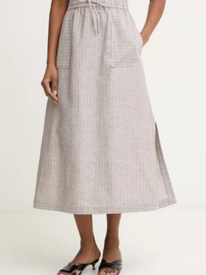 MM by Max Mara spódnica z lnem SUMERO