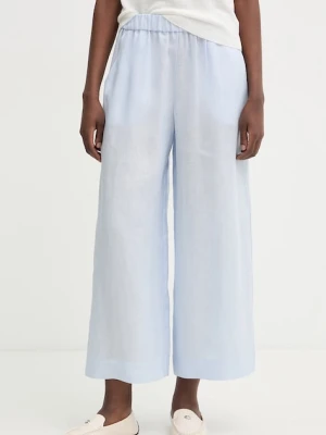 MM by Max Mara spodnie damskie lniane CANNETI
