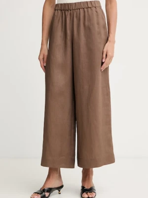 MM by Max Mara spodnie damskie lniane CANNETI