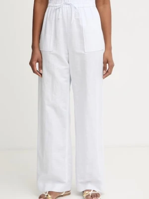 MM by Max Mara spodnie damskie z lnem FAUNA