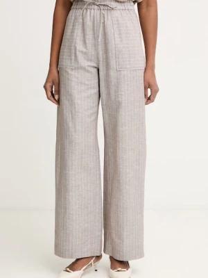 MM by Max Mara spodnie damskie z lnem FAUNA