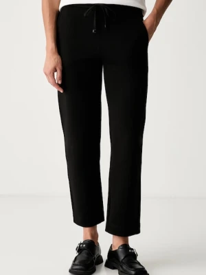 MM by Max Mara spodnie dresowe damskie z bawełną MMLZINNIA czarny