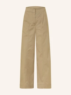 Mm By Max Mara Spodnie Z Marle Strenna gruen