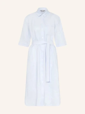 Mm By Max Mara Sukienka Koszulowa Tabella Z Lnu blau