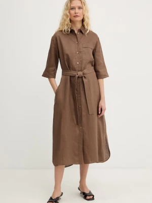 MM by Max Mara sukienka letnia lniana TABELLA