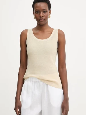 MM by Max Mara top damski lniany BRAVA