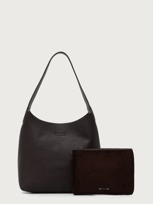 MM by Max Mara torebka hobo damska z imitacji skóry MMLASTRO brązowy